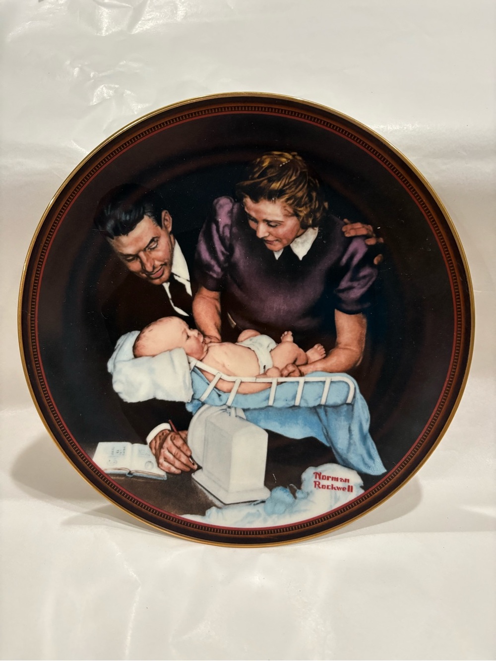 Norman Rockwell Collector Plate - 'Growing Strong'